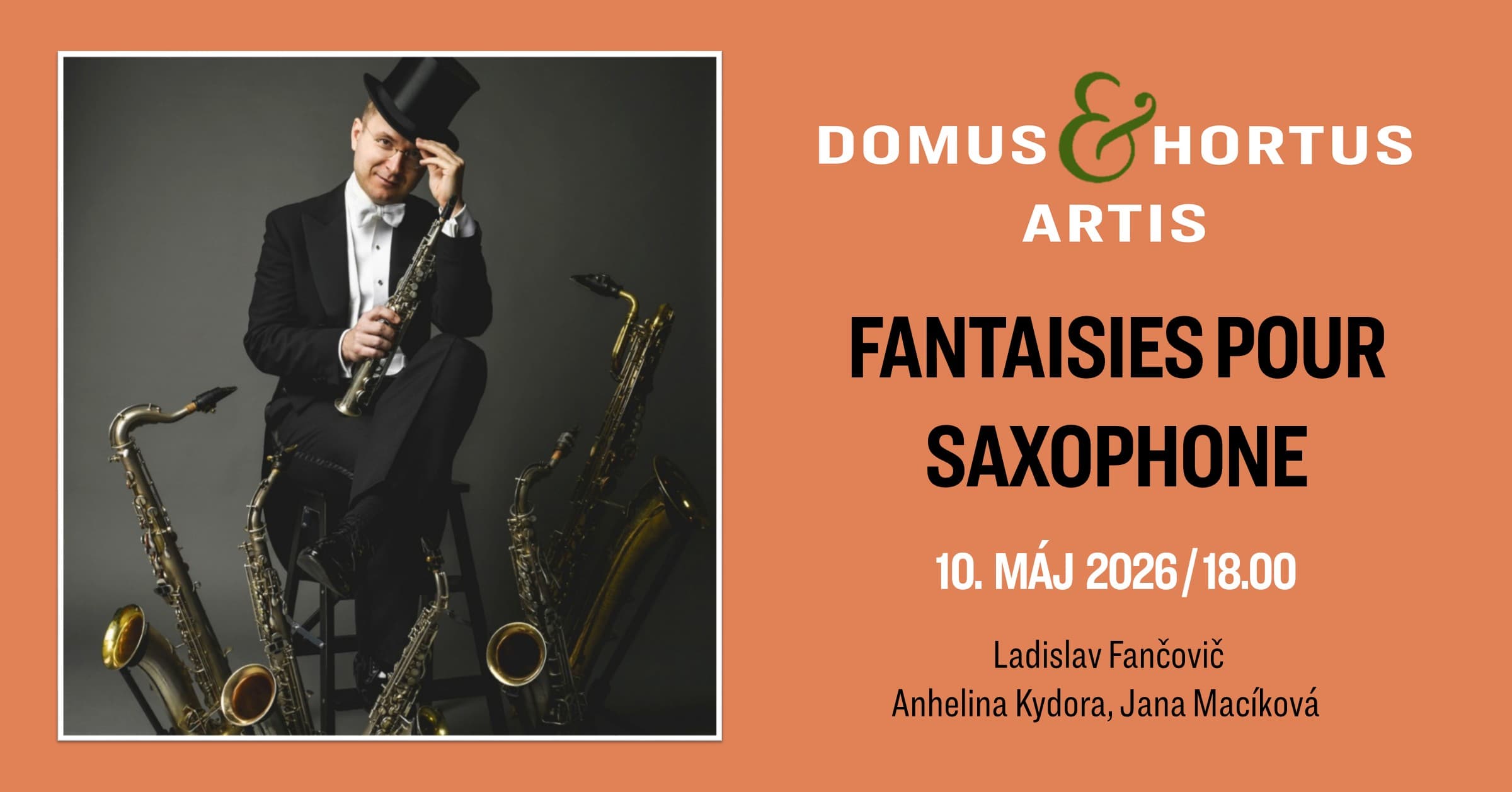 DOMUS & HORTUS ARTIS 2026 Fantaisies pour saxophone